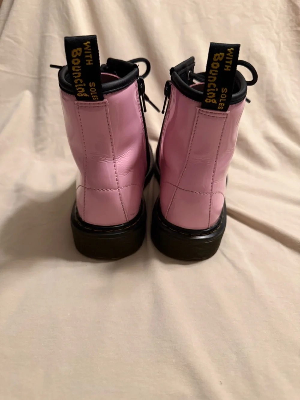 Dr. Martens Girls Pink Combat Boots Size 2